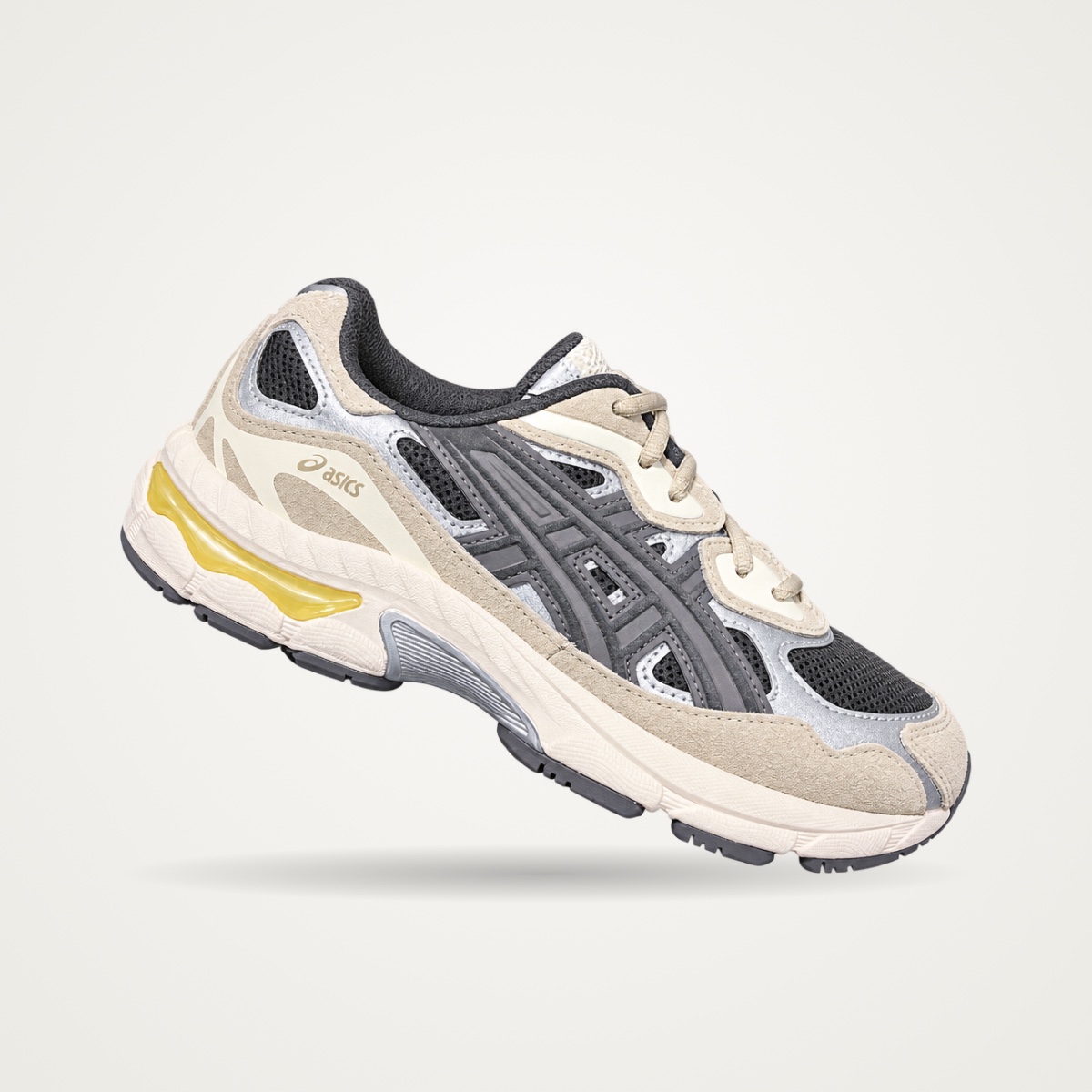 Tênis Asics Gel NY GS Bege e cinza