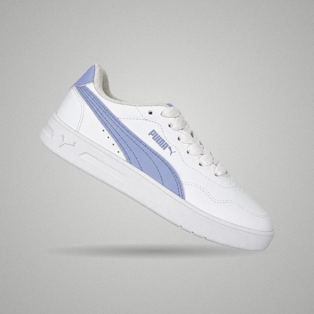 Tênis Puma Court Laily Branco e lilás